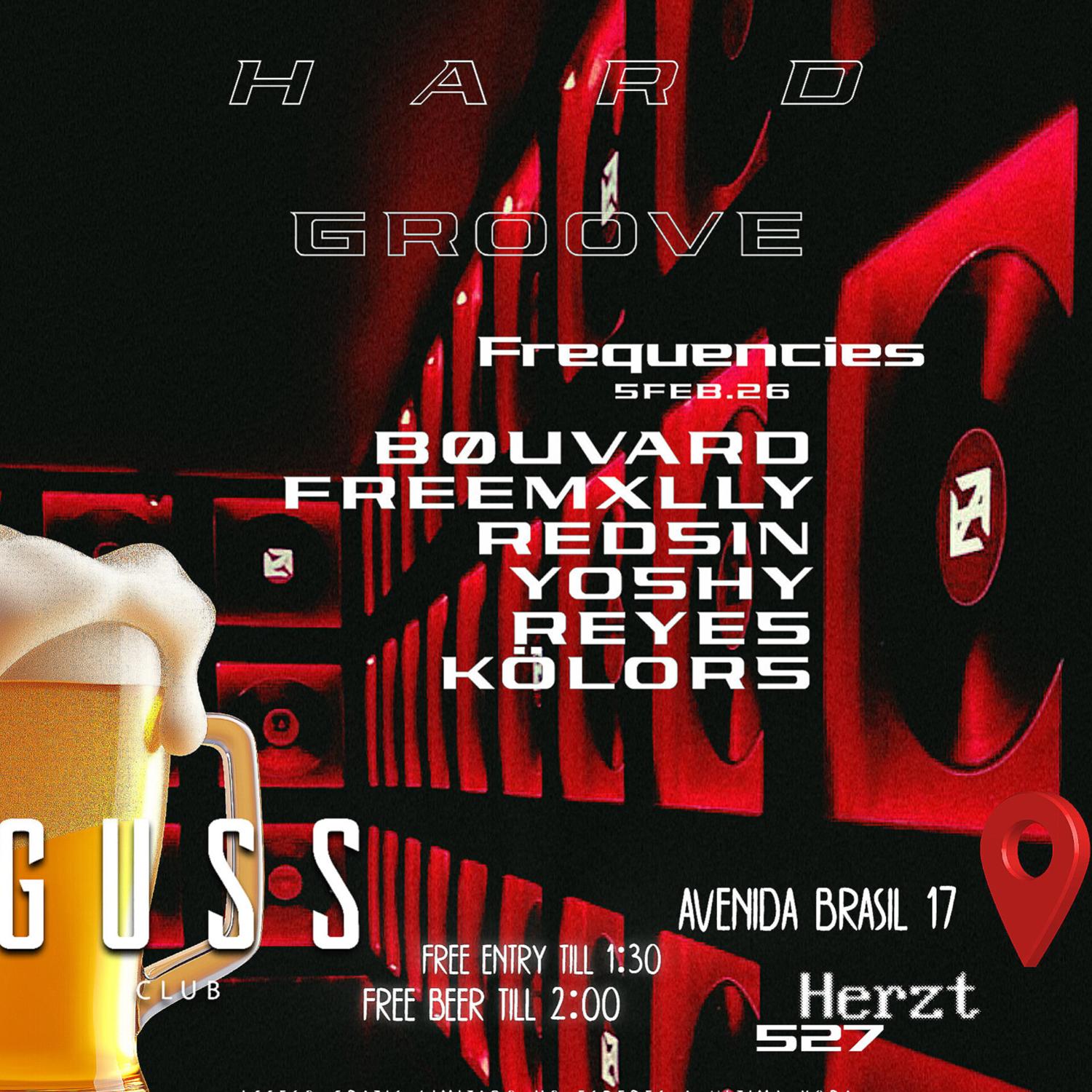 Frequencies +Groove +Makina +Cervezas Gratis Hasta 02Am