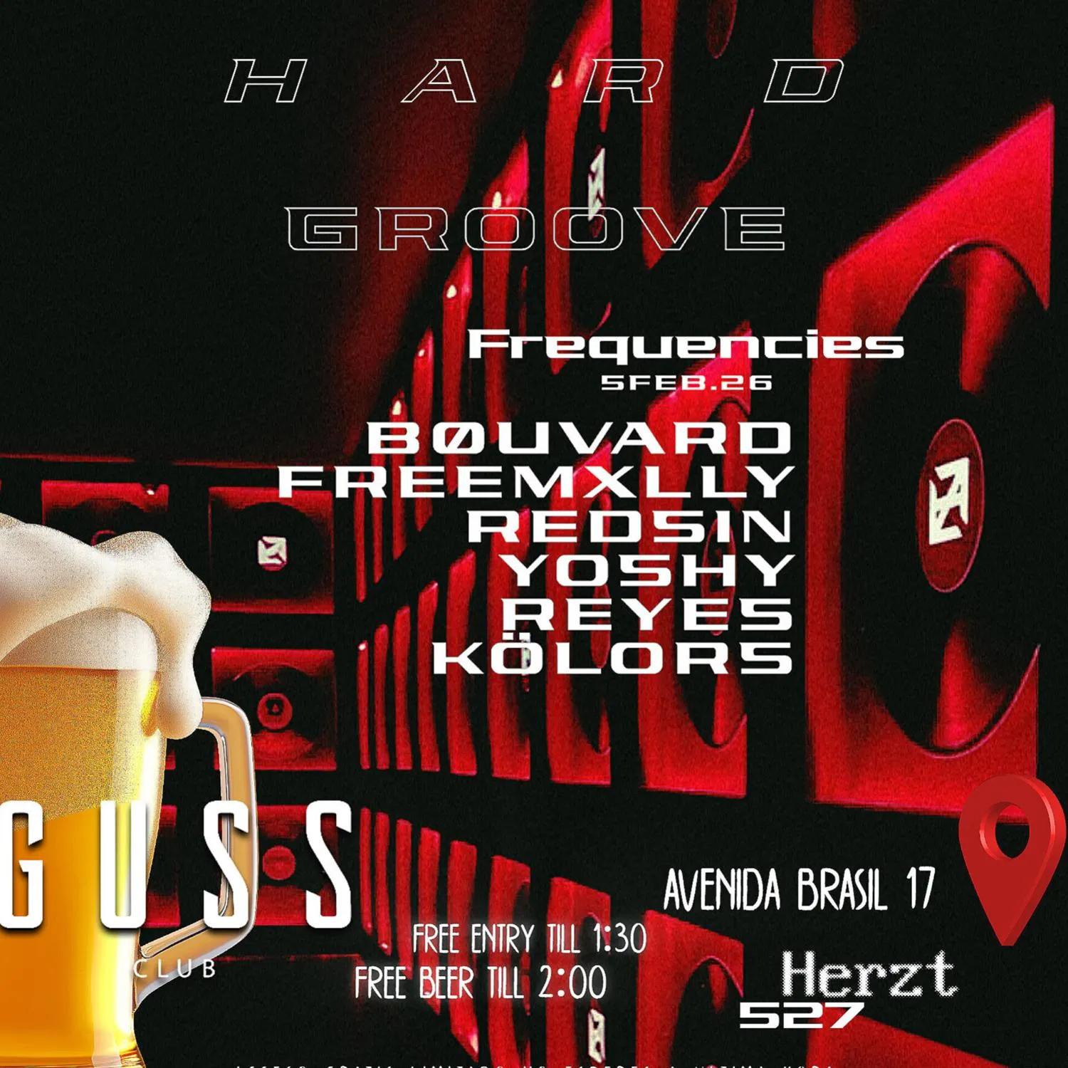 Frequencies +Groove +Makina +Cervezas Gratis Hasta 02Am