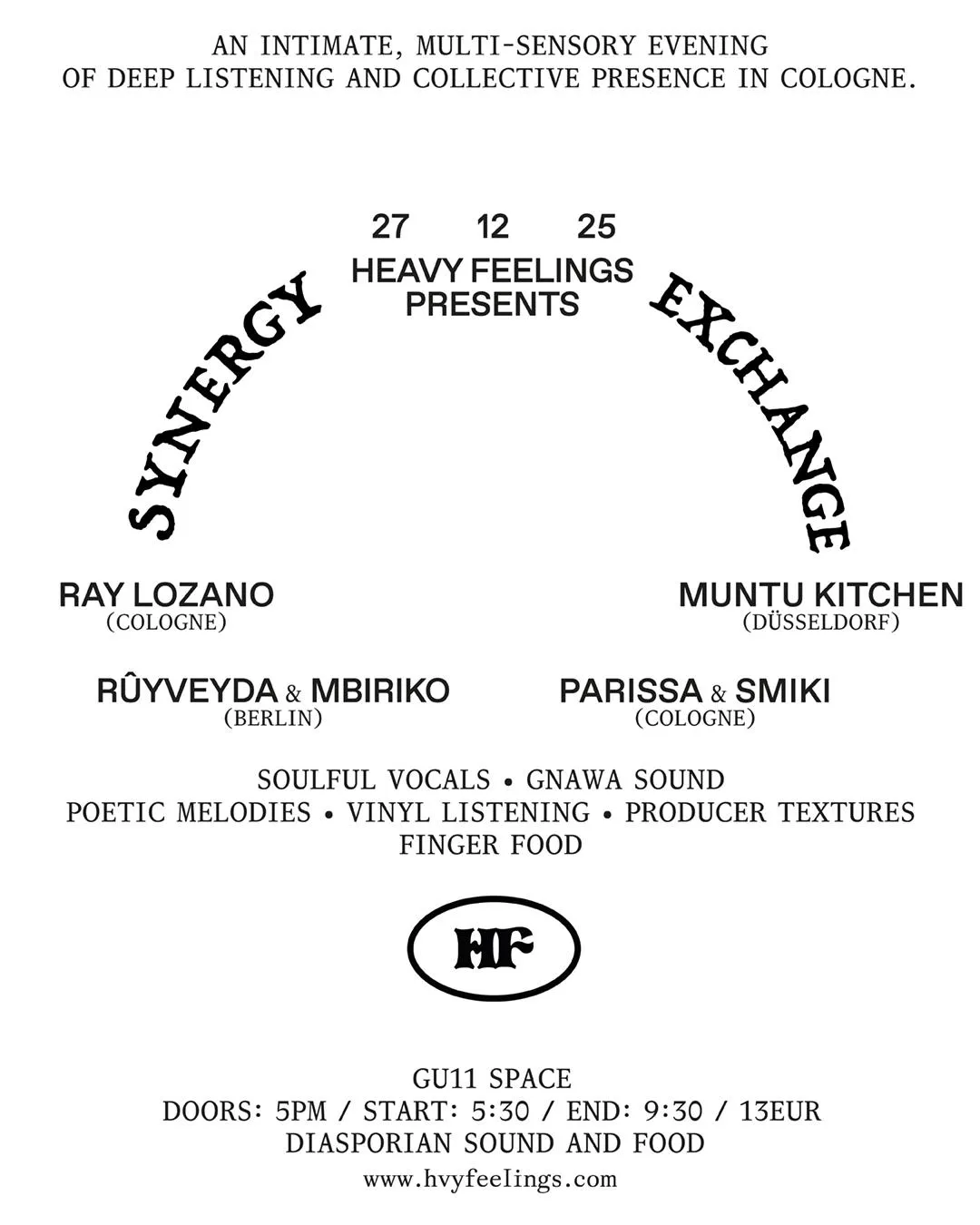 Heavy Feelings Presents Synergy Exchange