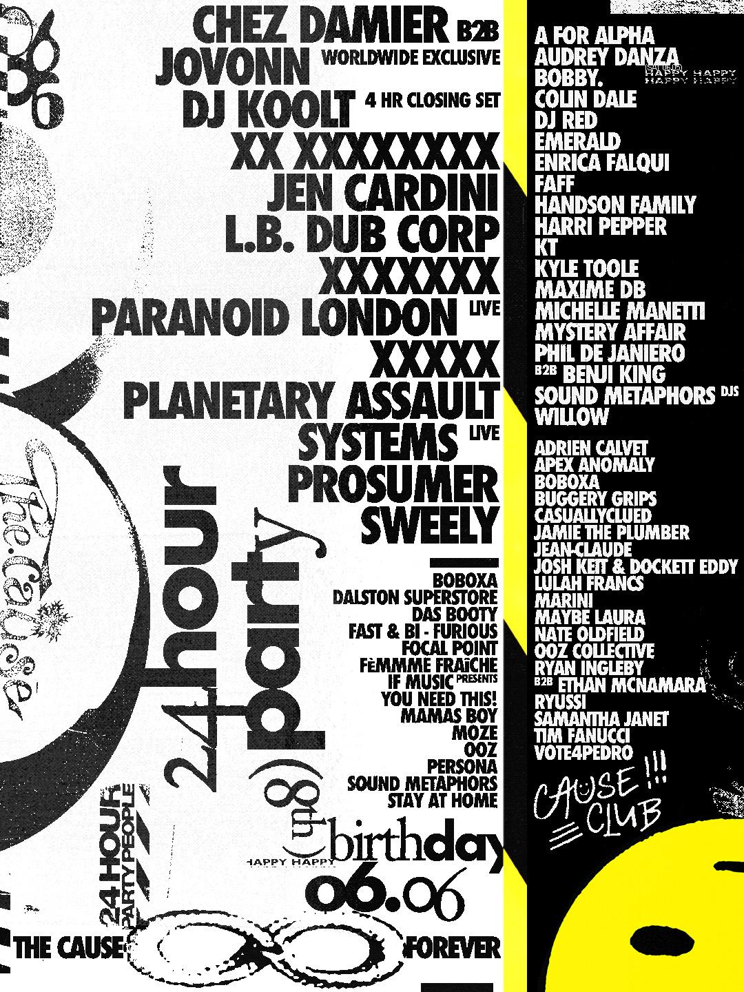 The Cause ∞ Forever: 8Th Birthday - 24Hr Non-Stop
