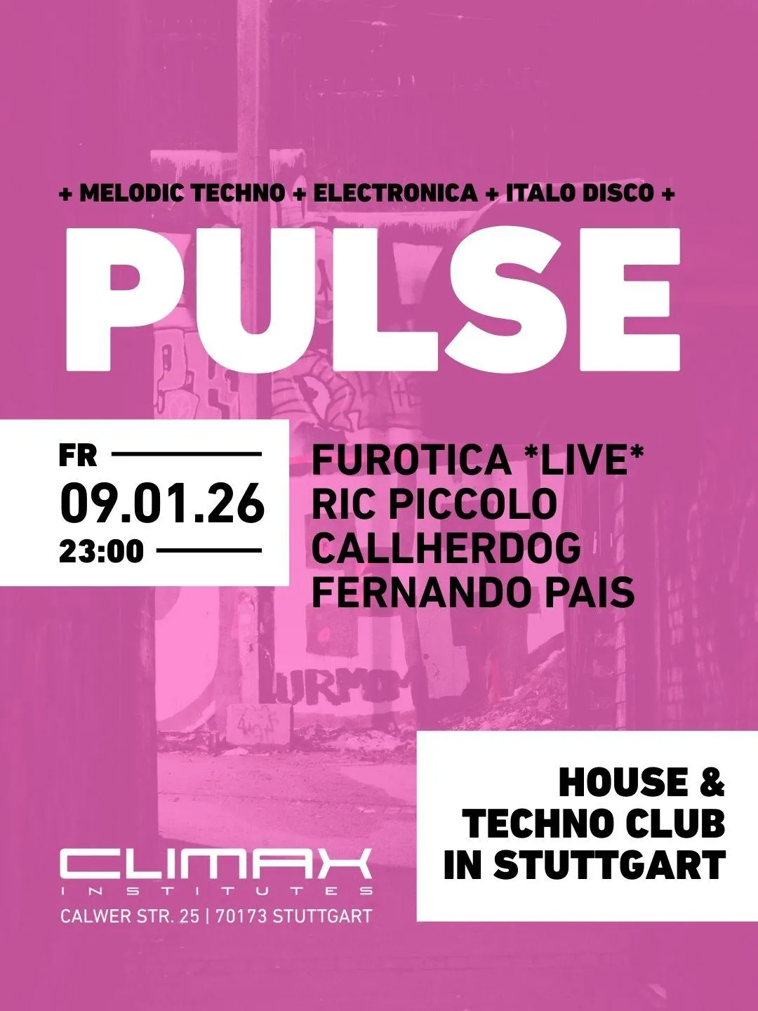 Pulse W/Furotica *Live*, Ric Picolo, Callherdog, Fernando Pais