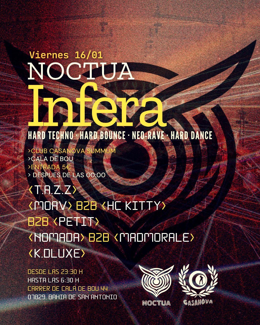 Noctua Infera V // Hard Techno // 5€ At The Door