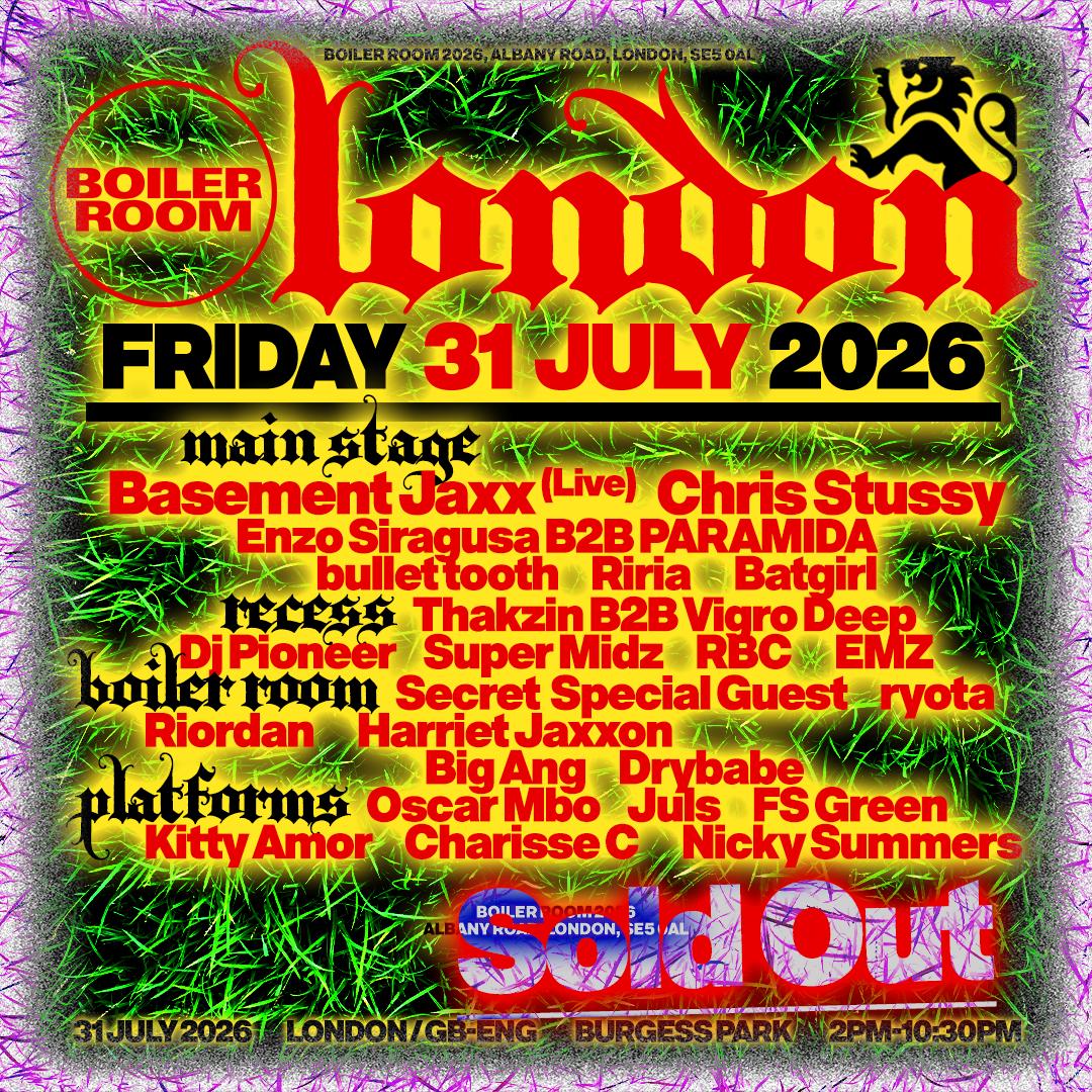 Boiler Room: London - Friday