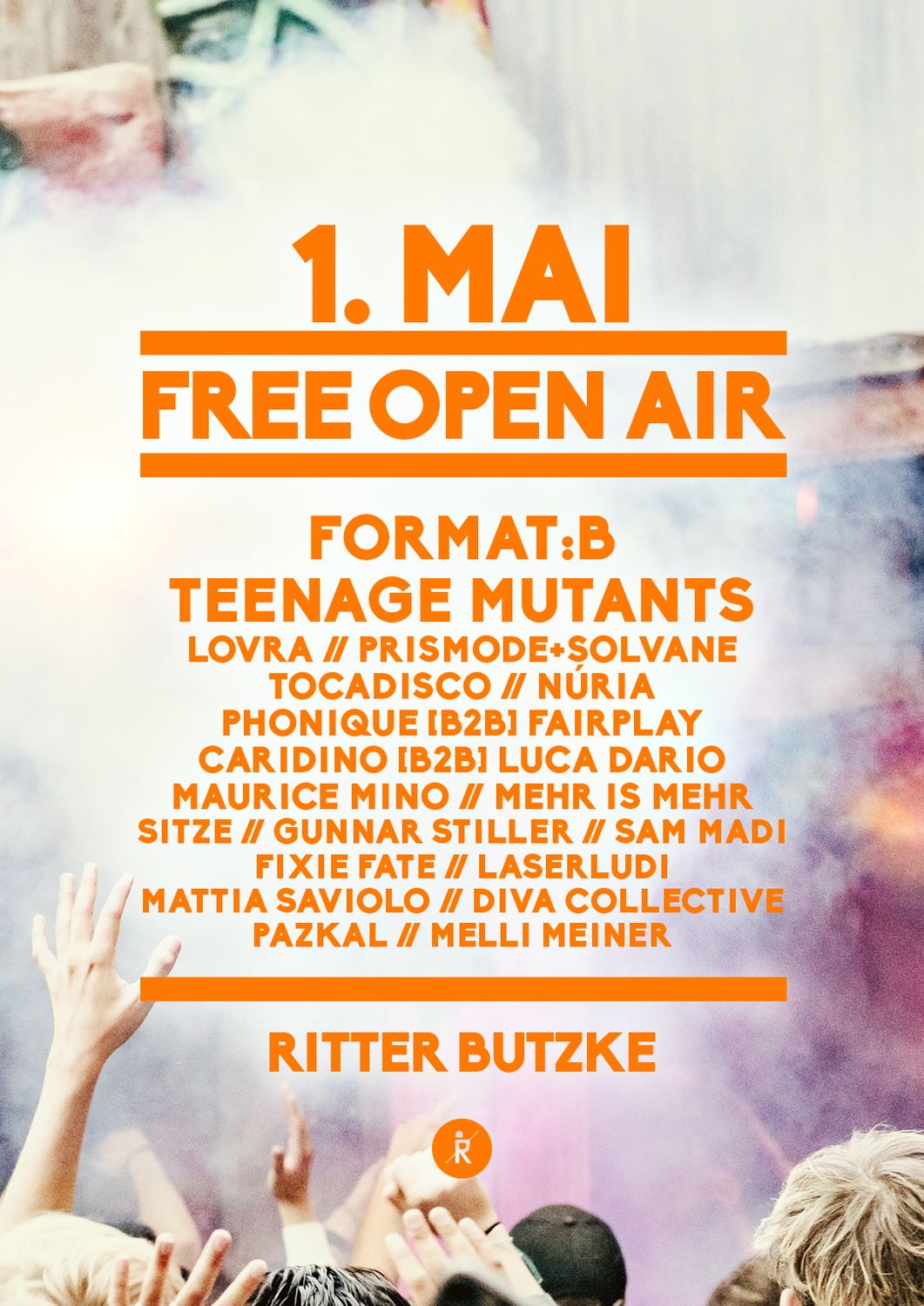FREE entry without ticket ALL DAY - ALL NIGHT Open Air with Format:B
