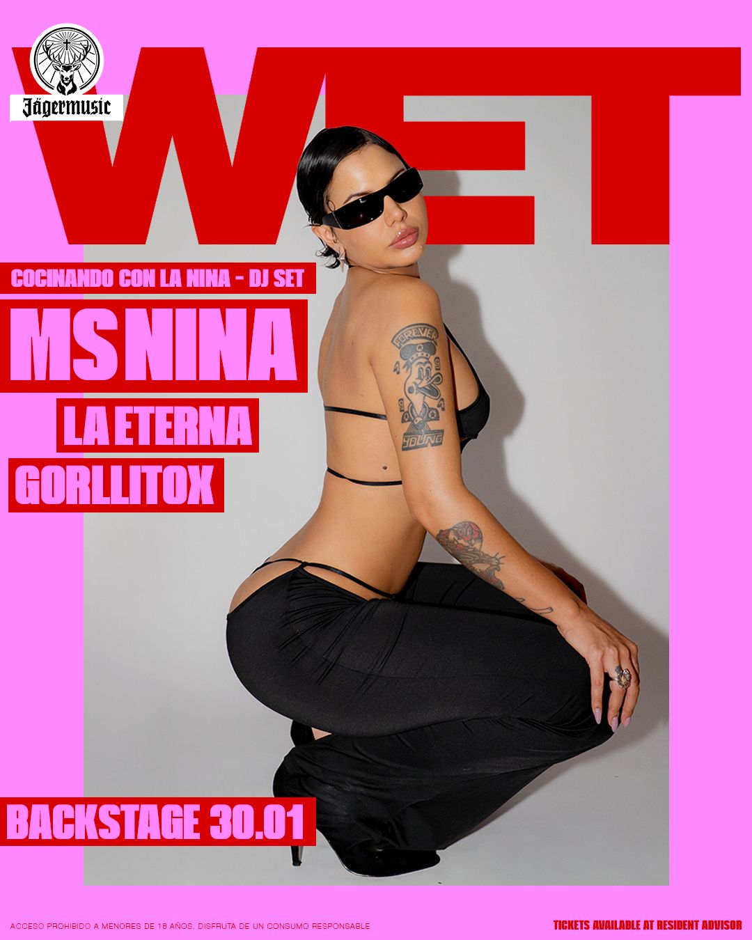 WET CLUB - MS NINA(DJ SET) - BACKSTAGE CLUB
