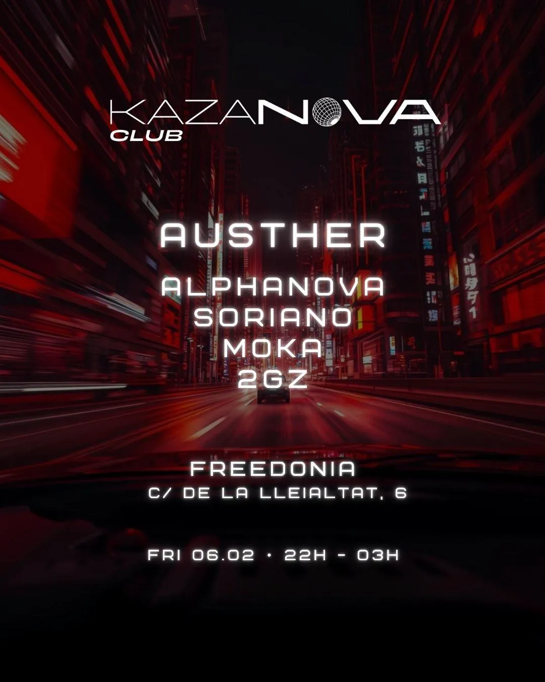 Kazanova Club Presents: Austher, Alphanova, Soriano, Moka, 2Gz
