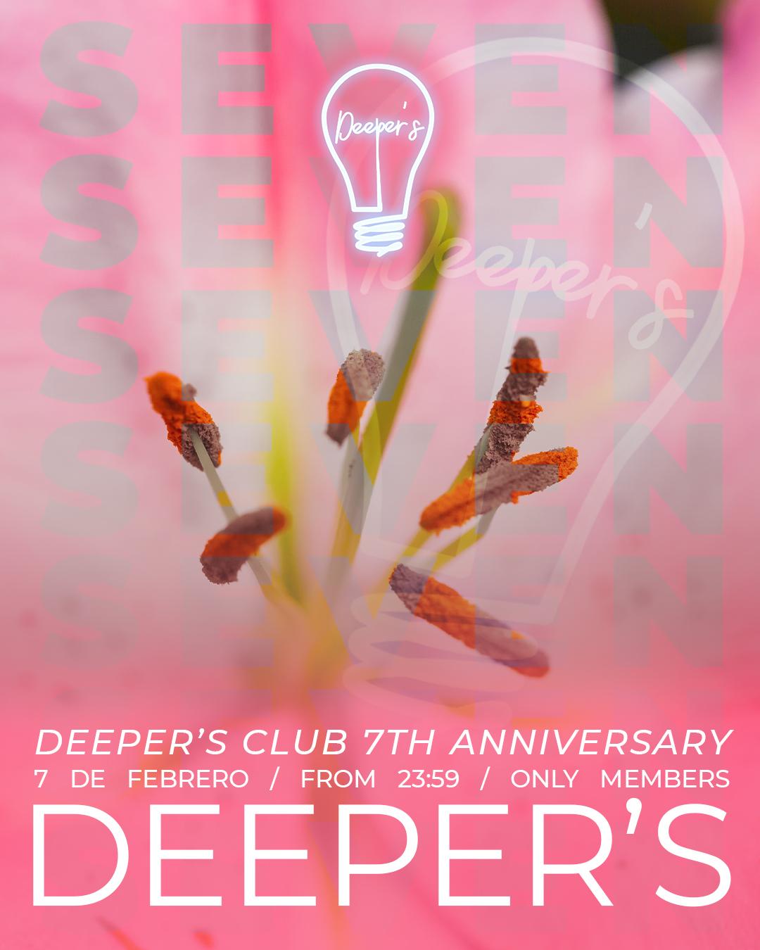 7º Aniversario Deeper'S Club -  Offer With Drinks 1.30 With Ra
