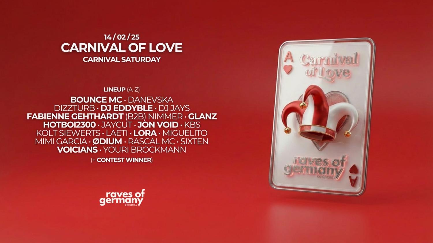 Carnival Of Love // Open Air + Indoor // Day &&nbsp;Night