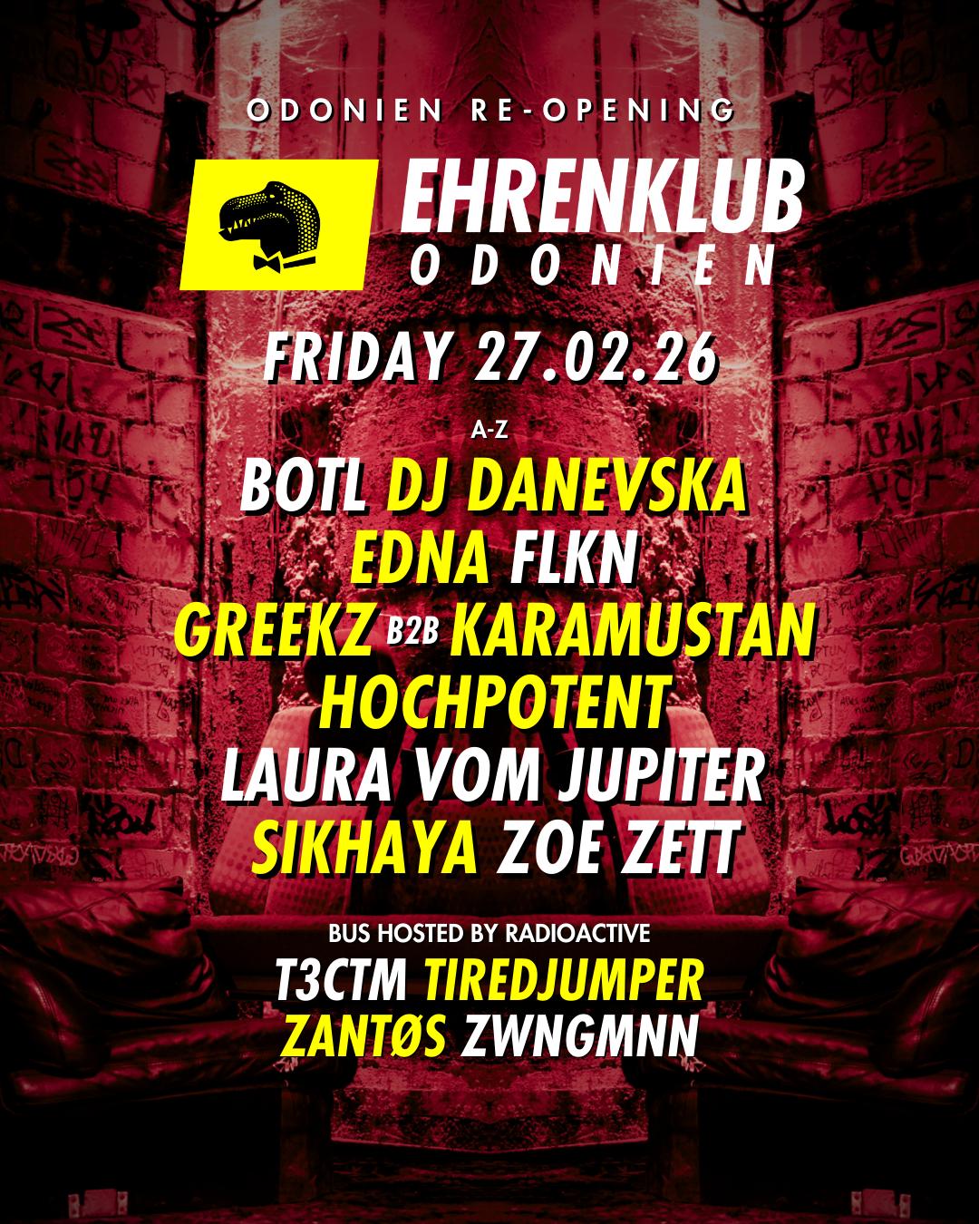 Ehrenklub In Odonien #26 / Re-Opening Mit Botl, Flkn, Sikhaya Uvm