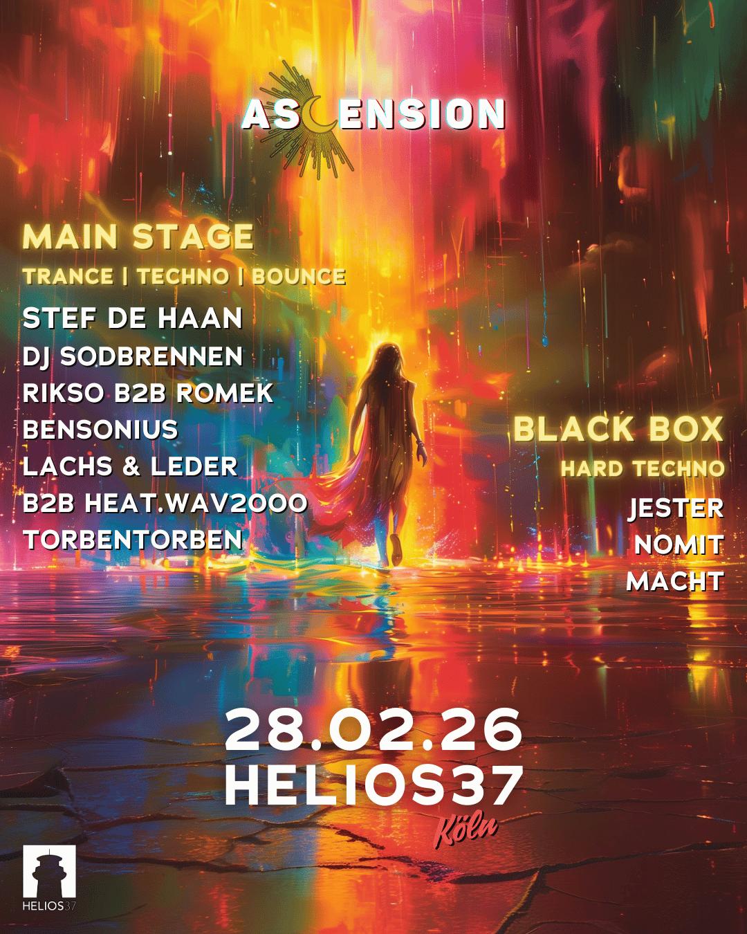 Ascension With Stef De Haan, Dj Sodbrennen, Rikso B2B Romek, Jester