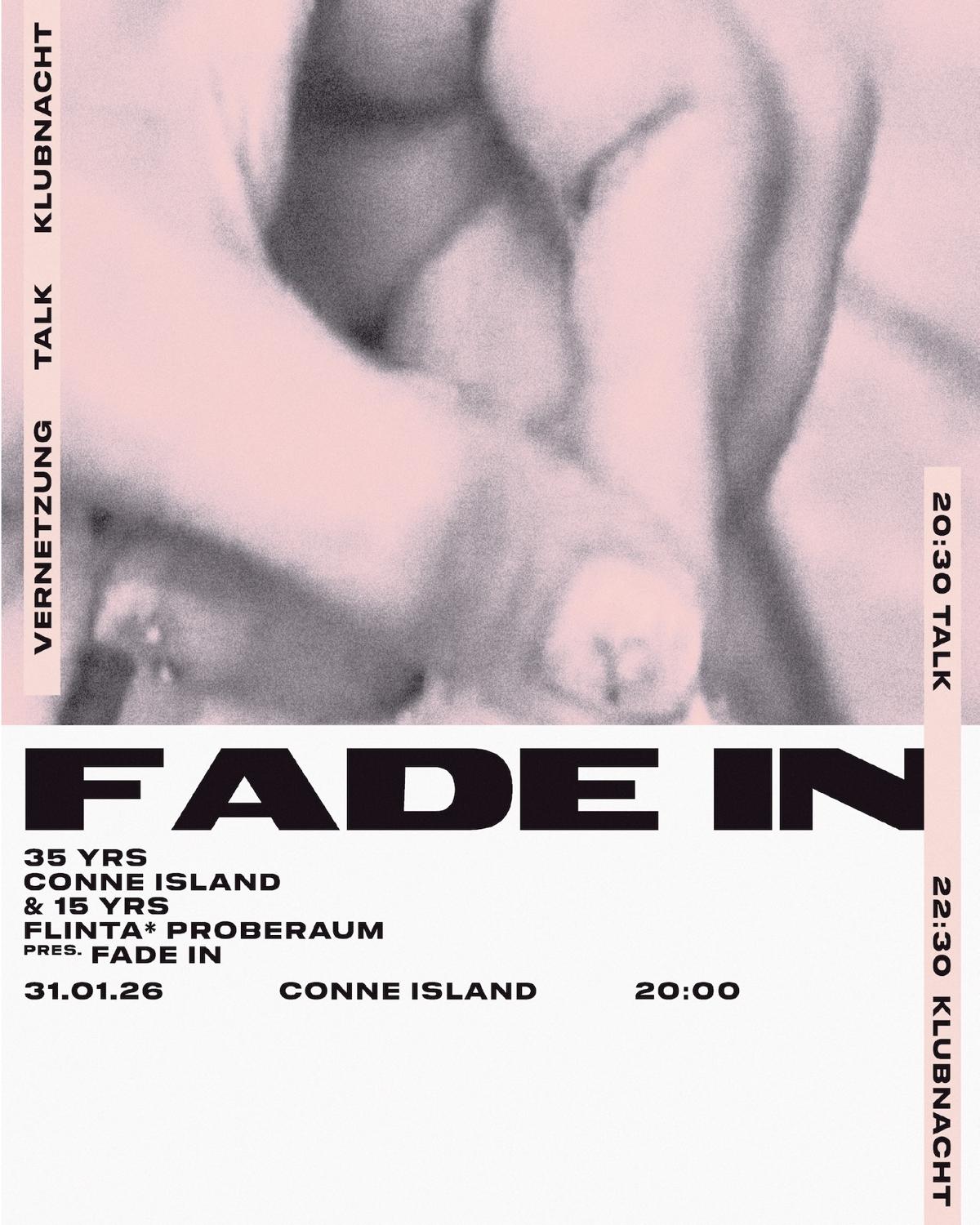 Fade In - 15Yrs Flinta* Proberaum - Talk, Vernetzung & Clubnacht