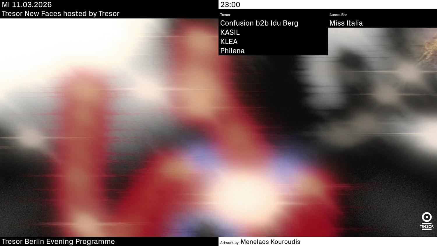 Tresor New Faces Hosted By Tresor