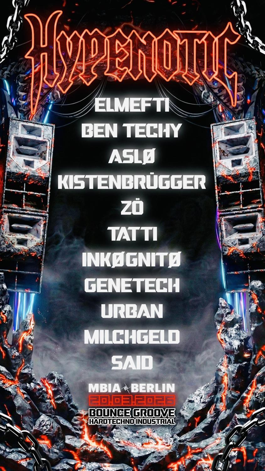 Hypenotic  With Elmefti / Ben Techy / Alsø / Kistenbrügger / Zö / Tatti / Genetech