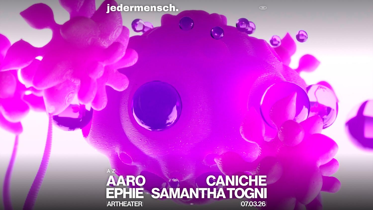 Jedermensch. With Caniche & Samantha Togni
