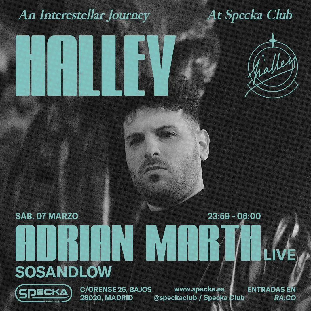 Adrian Marth (Live) + Sosandlow |&nbsp;Halley Club