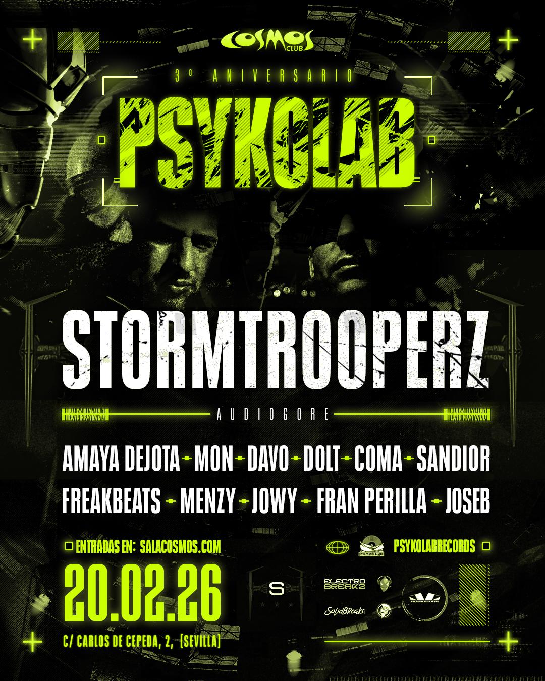 Psykolab Records 3ºaniv. At Cosmos Club