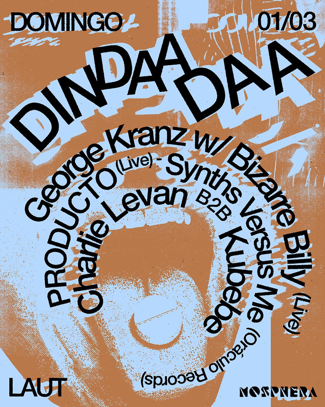George Kranz With Bizarre Billy + Producto + Synths Versus Me + Charlie Levan B2B Kubebe