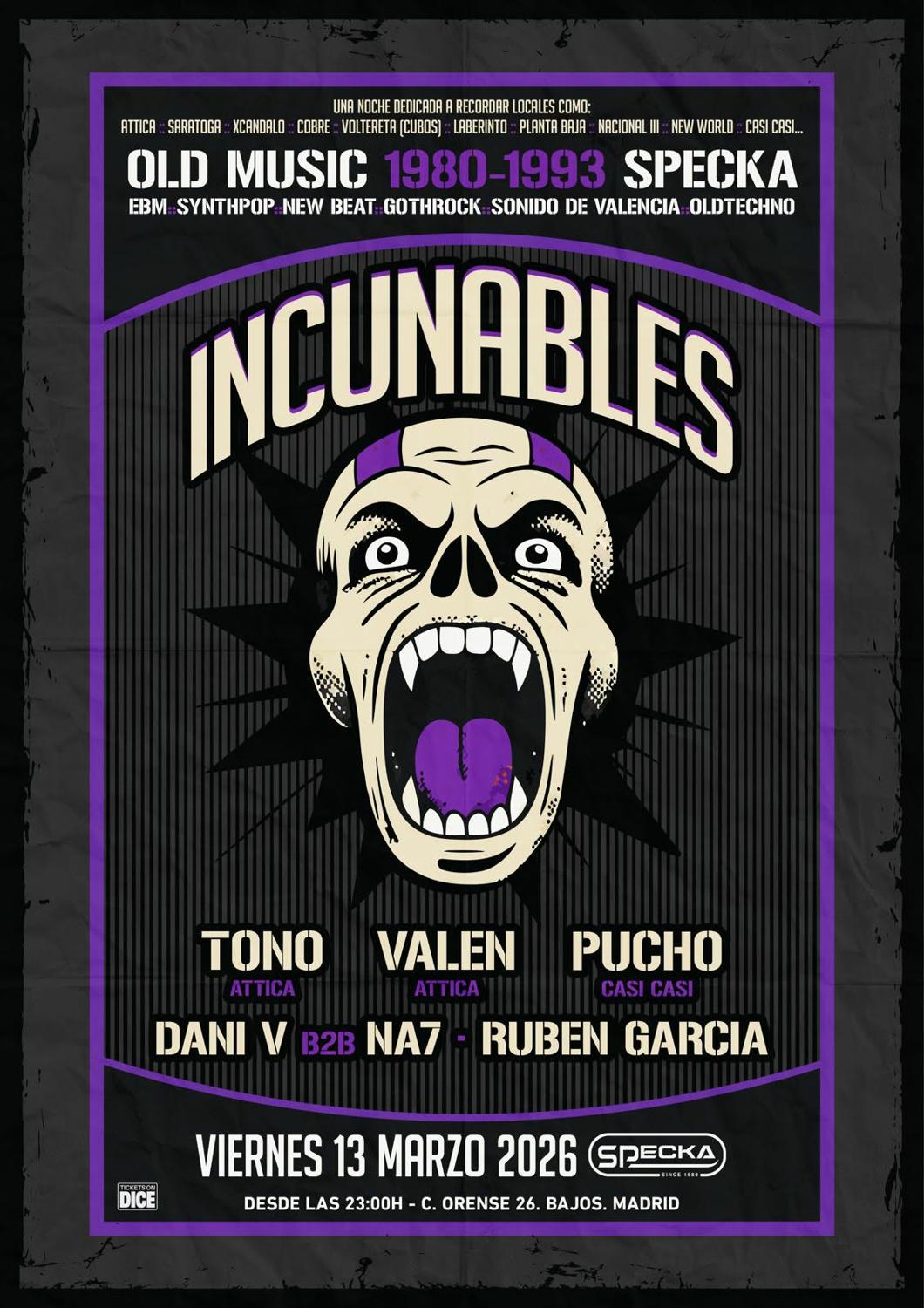 Incunables [Old Music 1980 - 1993] - Specka Club