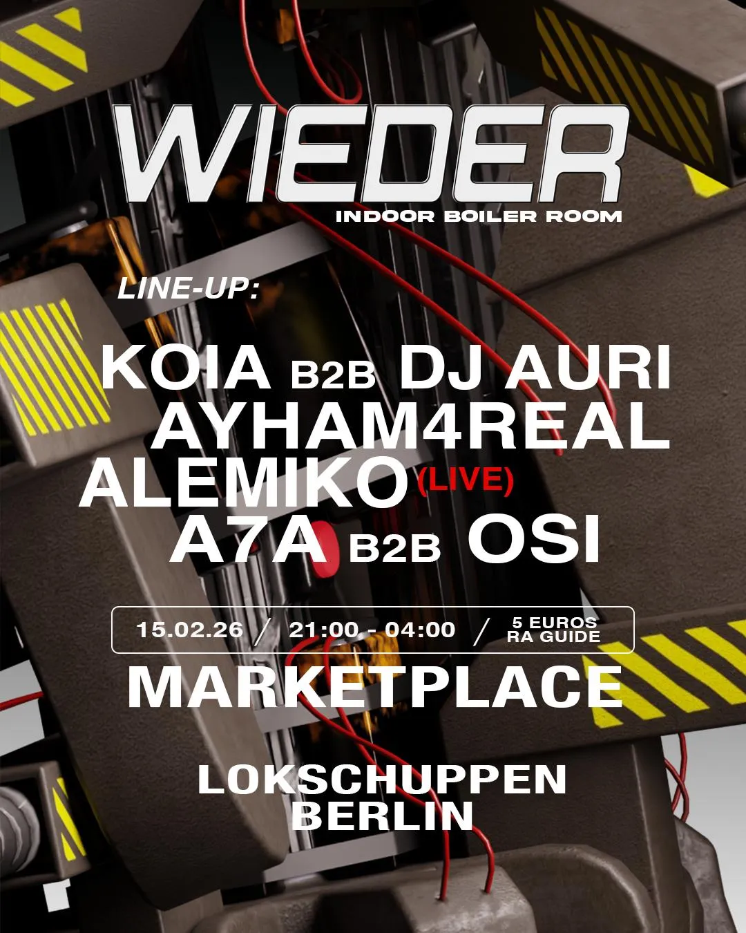 Wieder: Boiler Room Setup + Marketplace