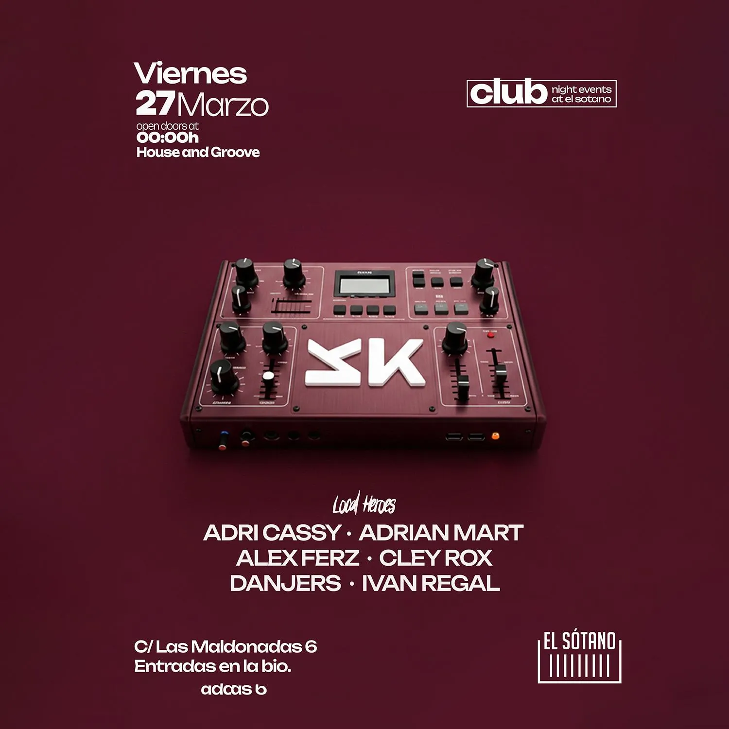 Kappa House & Groove: Adri Cassy, Adrián Mart, Alex Ferz, Cley Rox, Danjers, Ivan Regal