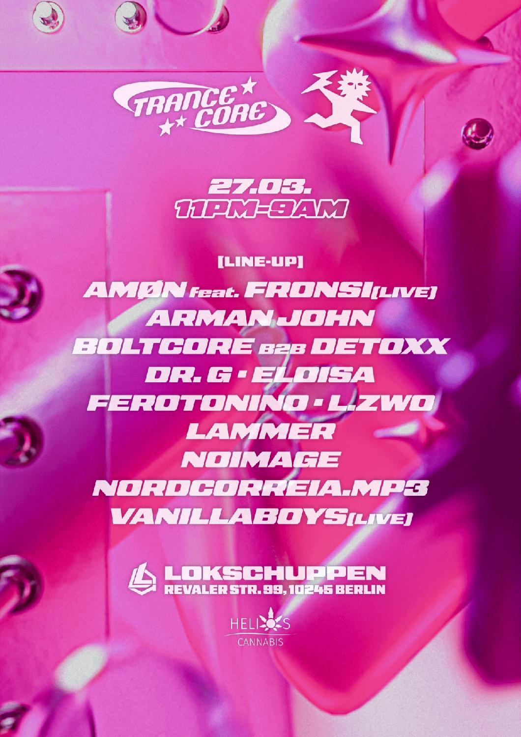 Obscuur X Trancecore With L.Zwo, Lammer, Arman John, Eloisa, Dr. G And Many More