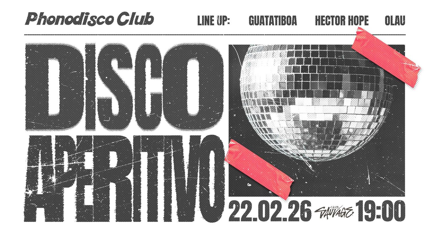 Disco Aperitivo By Phonodisco Club (Free Entry)