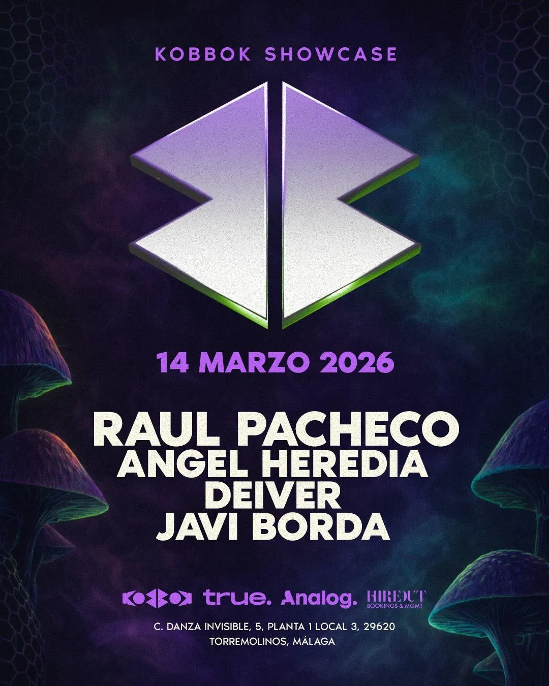 True X Kobbok Showcase Presents Raul Pacheco, Angel Heredia, Deiver Y Javi Borda