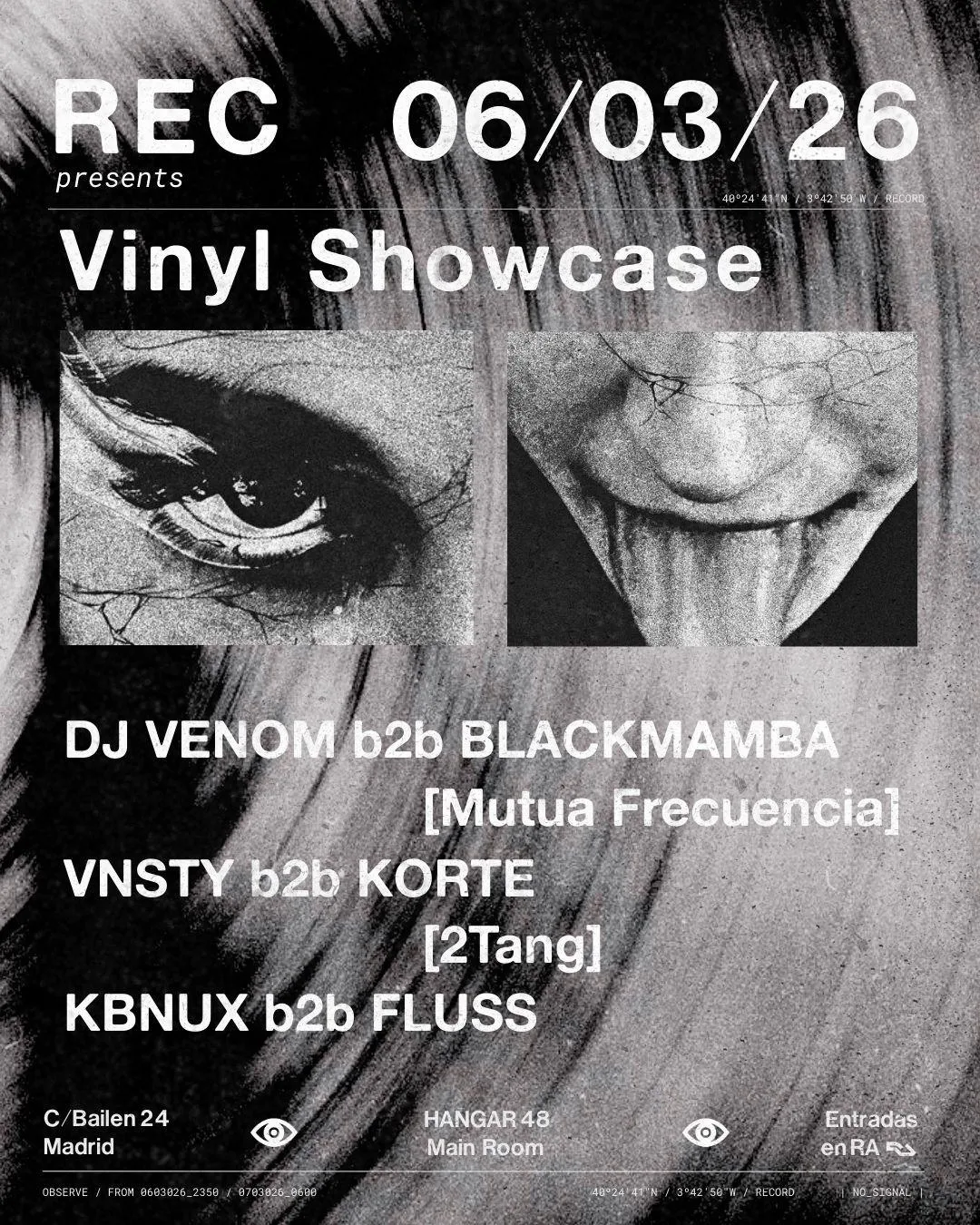 Rec: Vinyl Show Case: Dj Venom, Blackmamba, Vnsty, Korte, Kbnux, Fluss