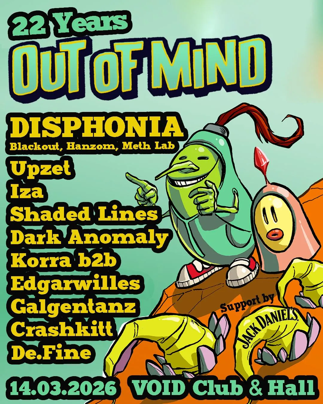 22 Years Out Of Mind With Disphonia (Grc), Upzet, Shaded Lines, Korra B2B Edgarwilles, De.Fine