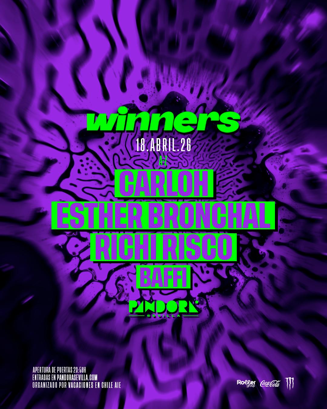 Winners With Carloh, Esther Bronchal, Richi Risco