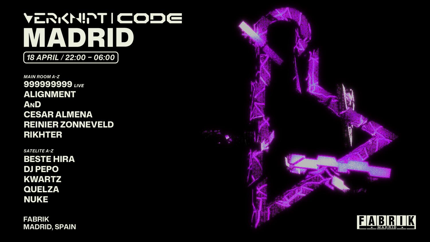 Verknipt X Code - Madrid - 18 April