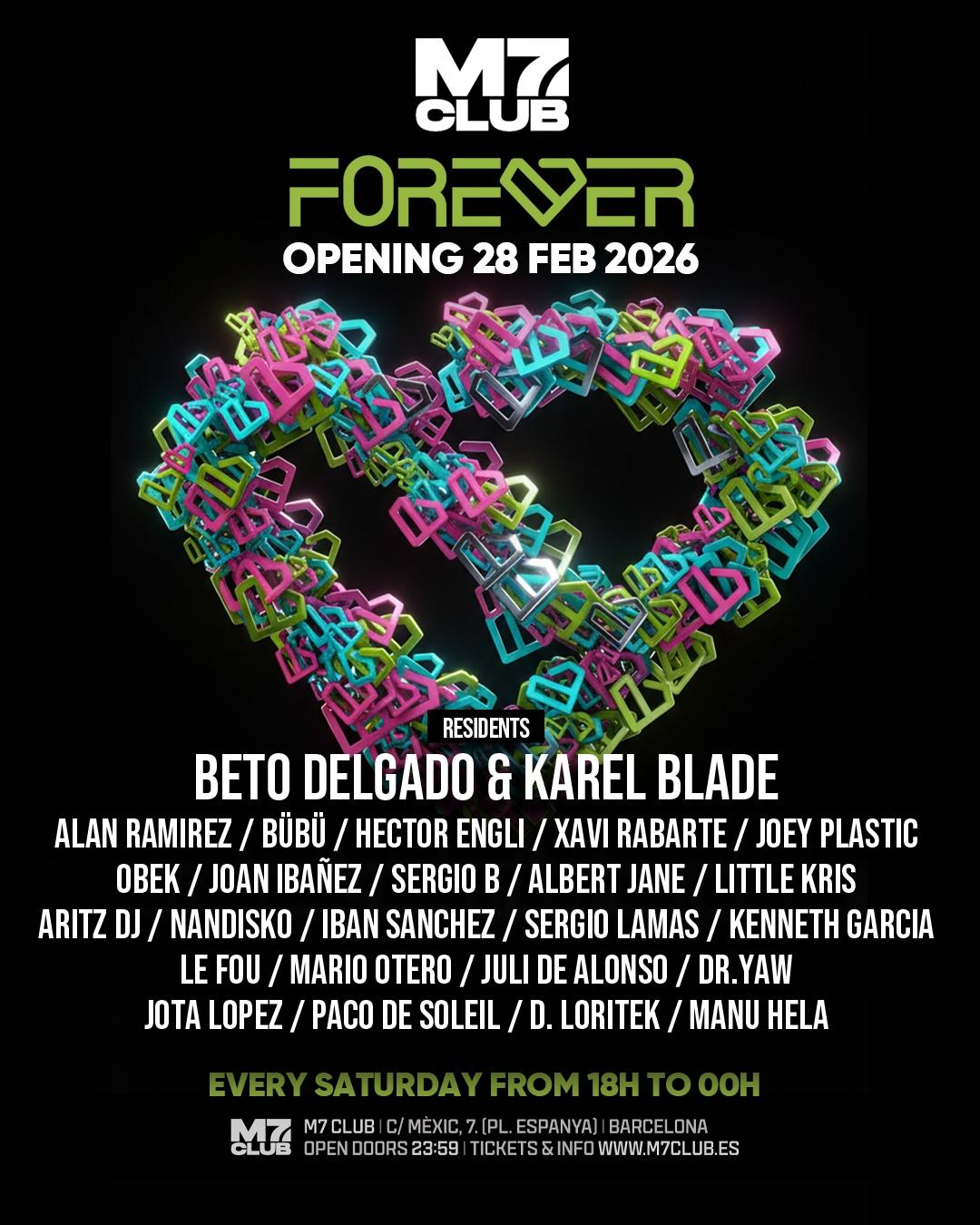 Forever 'Inauguracion Sabados Tarde' [Beto Delgado, Karel Blade, Allan Ramirez, Ibañez]