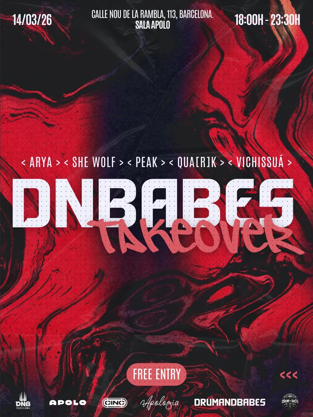 Dnbabes Takeover @ Sala Apolo [Drum & Bass]