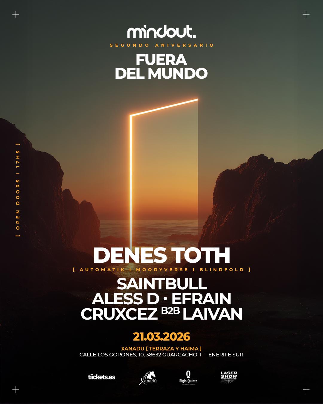 Mindout · 2Nd Anniversary · Fuera Del Mundo · Sat. 21Th March 2026