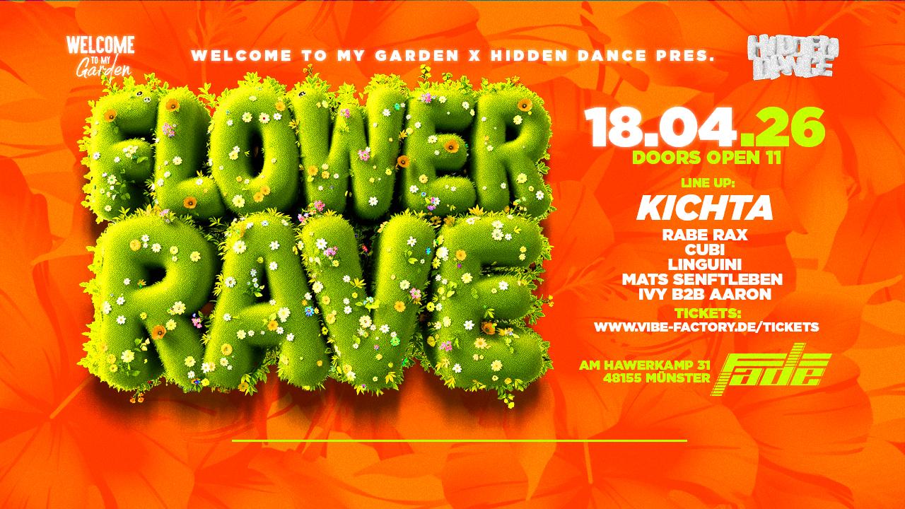 Flower Rave With Kichta, Rabe Rax, Cubi Uvm