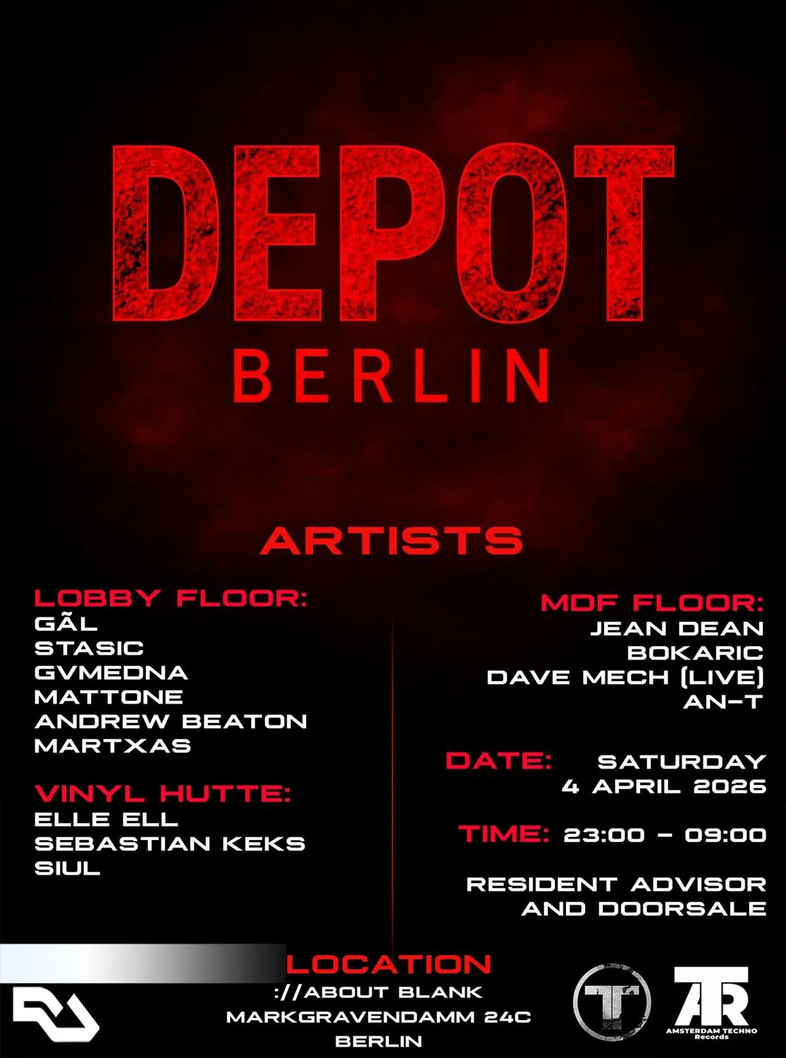 Amsterdam Techno Records And Depot Berlin [Amsterdam & Berlin]