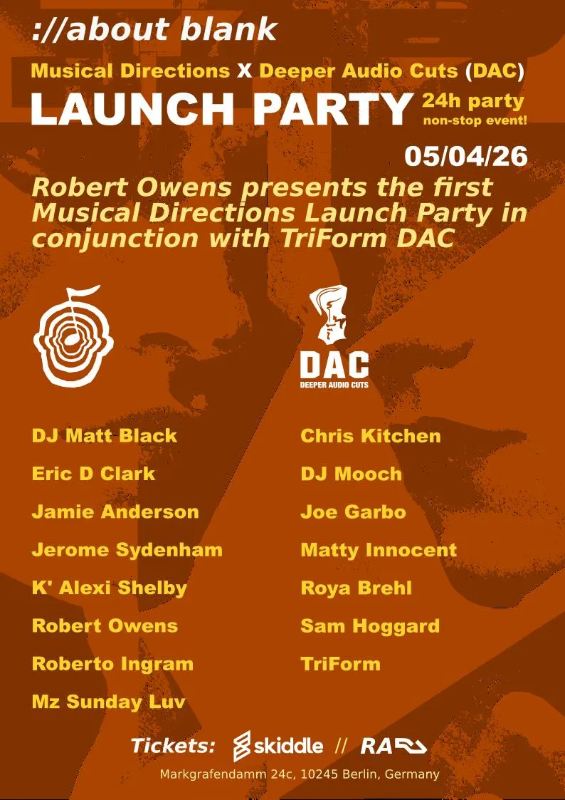 Launch Party: Musical Directions X Deeper Audio Cuts (Dac)