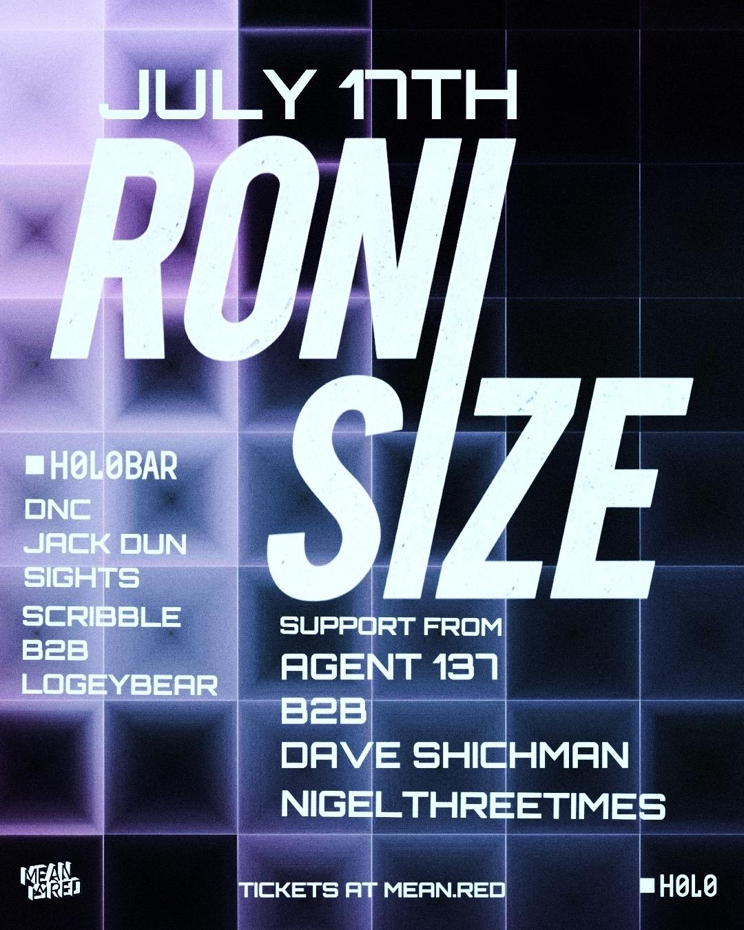 Roni Size / Agent 137 B2B Dave Shichman / Nigelthreetimes