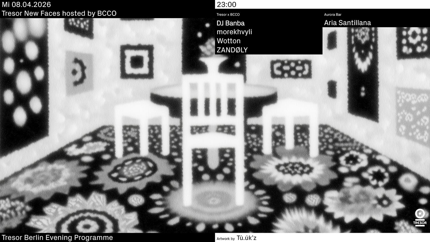 Tresor New Faces Hosted By Bcco