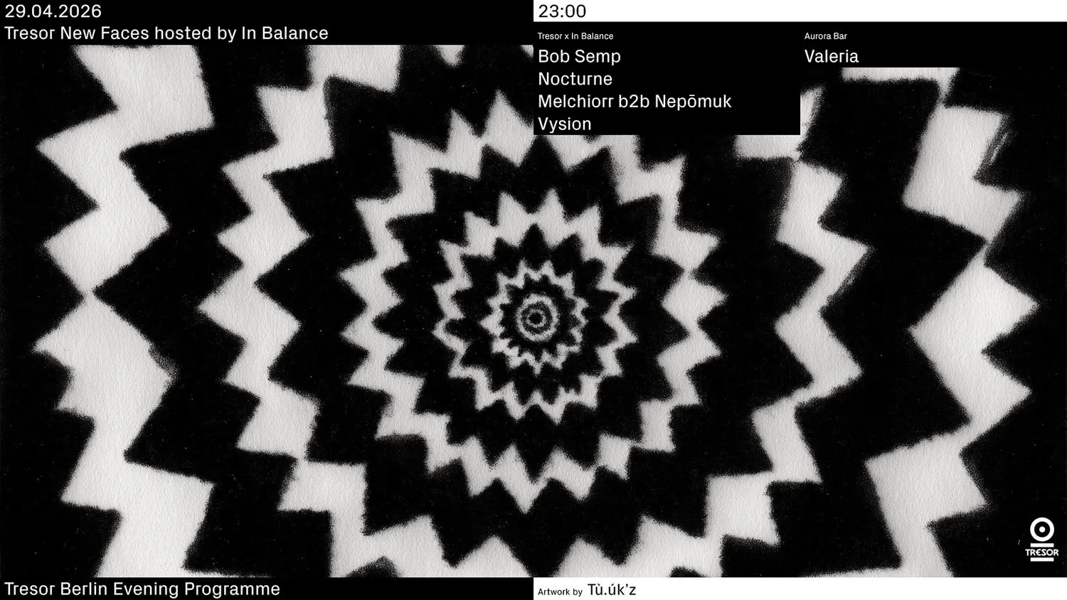  Tresor New Faces Hosted By In Balance