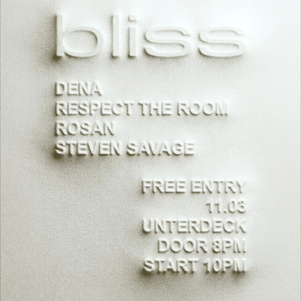 Bliss Pres. Community Night (Free Entry)