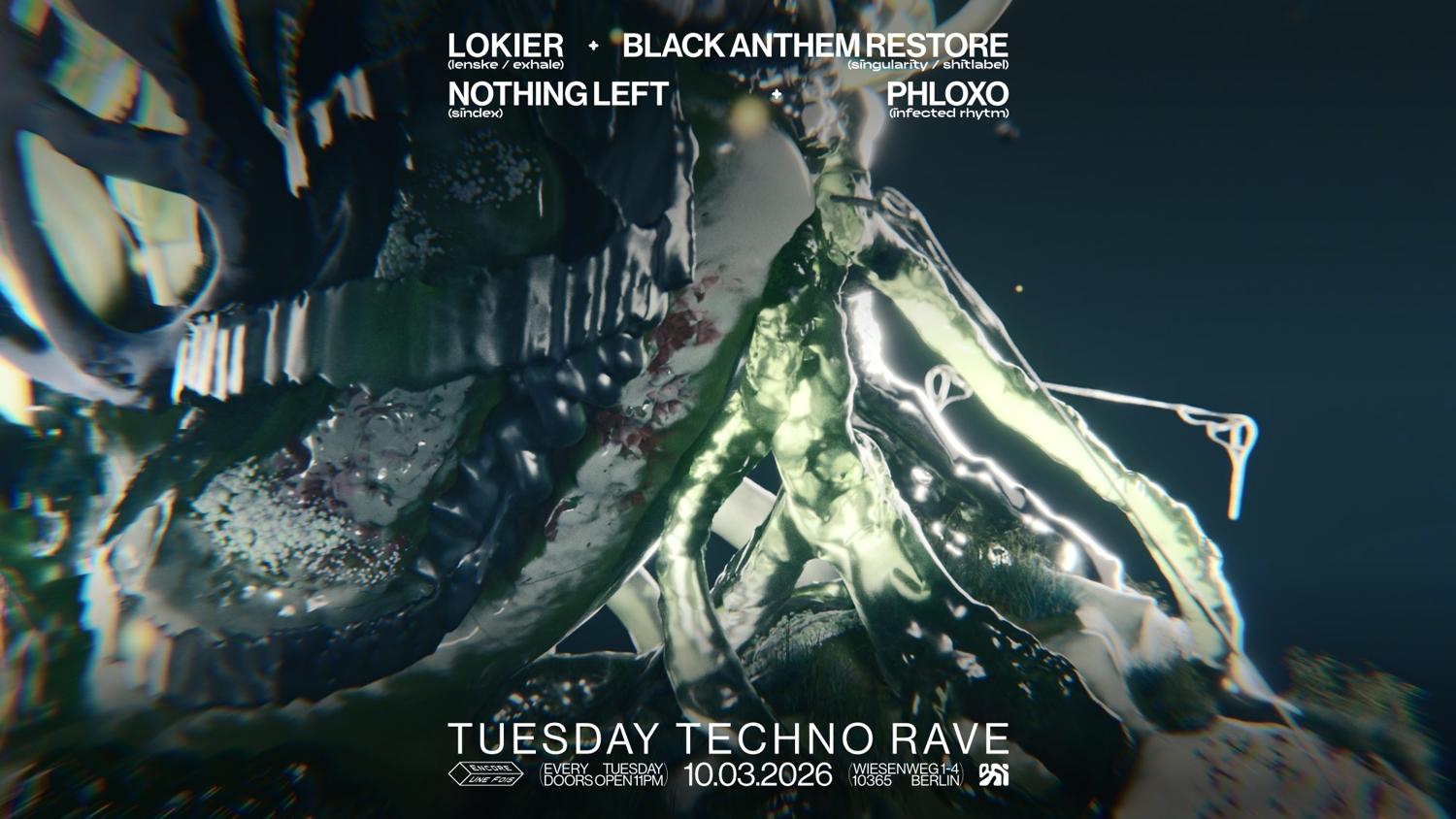 ✦Encore.Une.Fois✦ / Tuesday Techno Rave