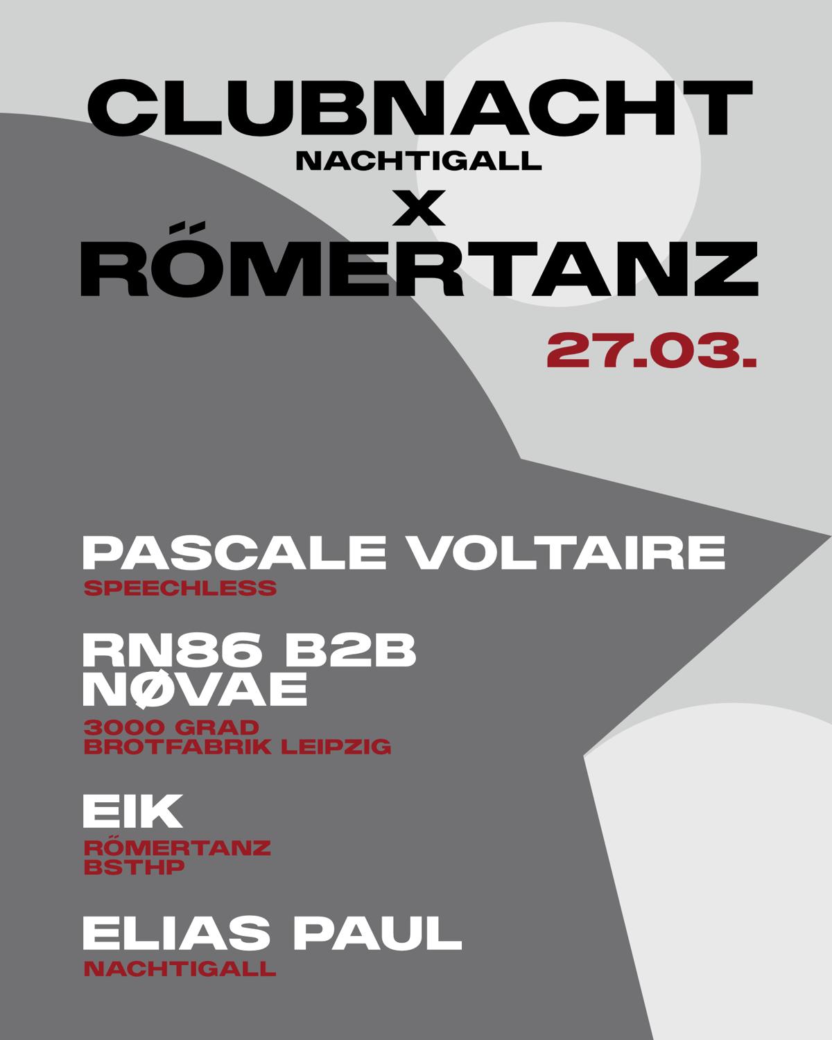 Clubnacht X Römertanz With Pascale Voltaire