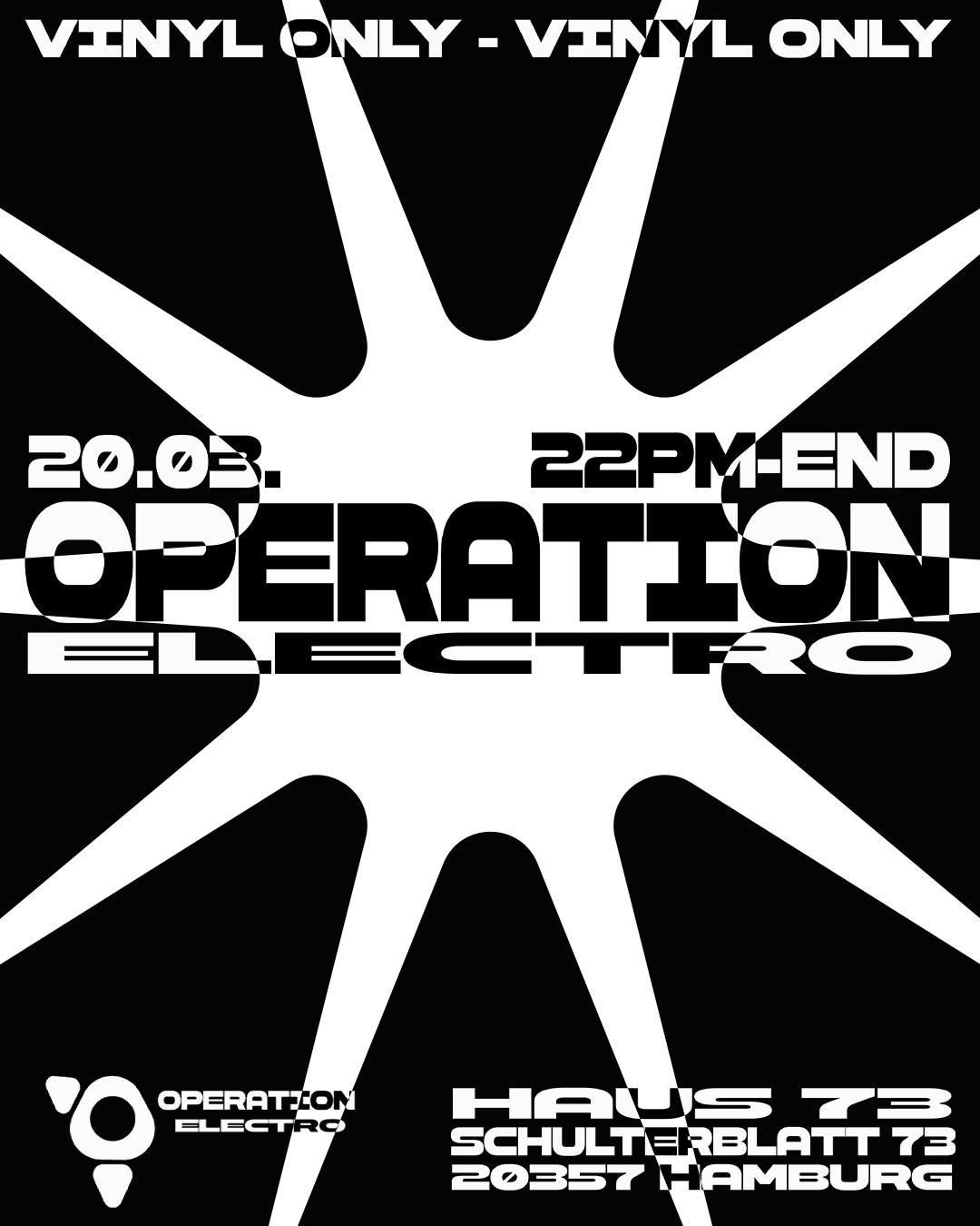 Haus73 Invites/ Operation Electro