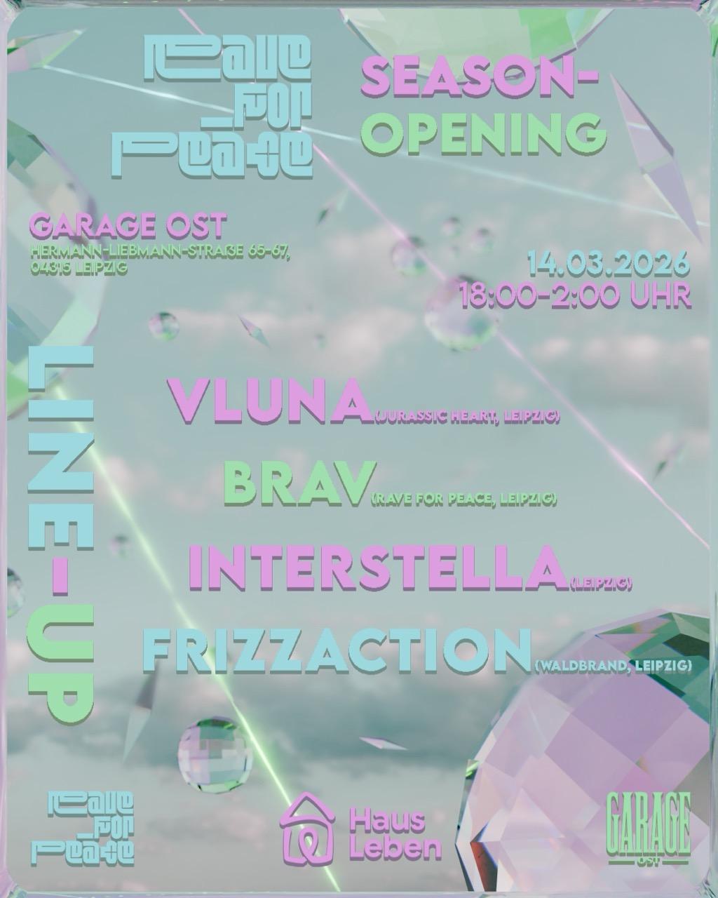 Rave For Peace Season Opening