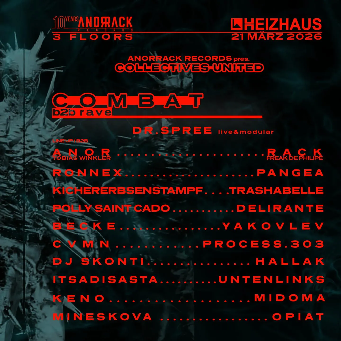 Anorrack Rec. Pres. Combat B2B Rave