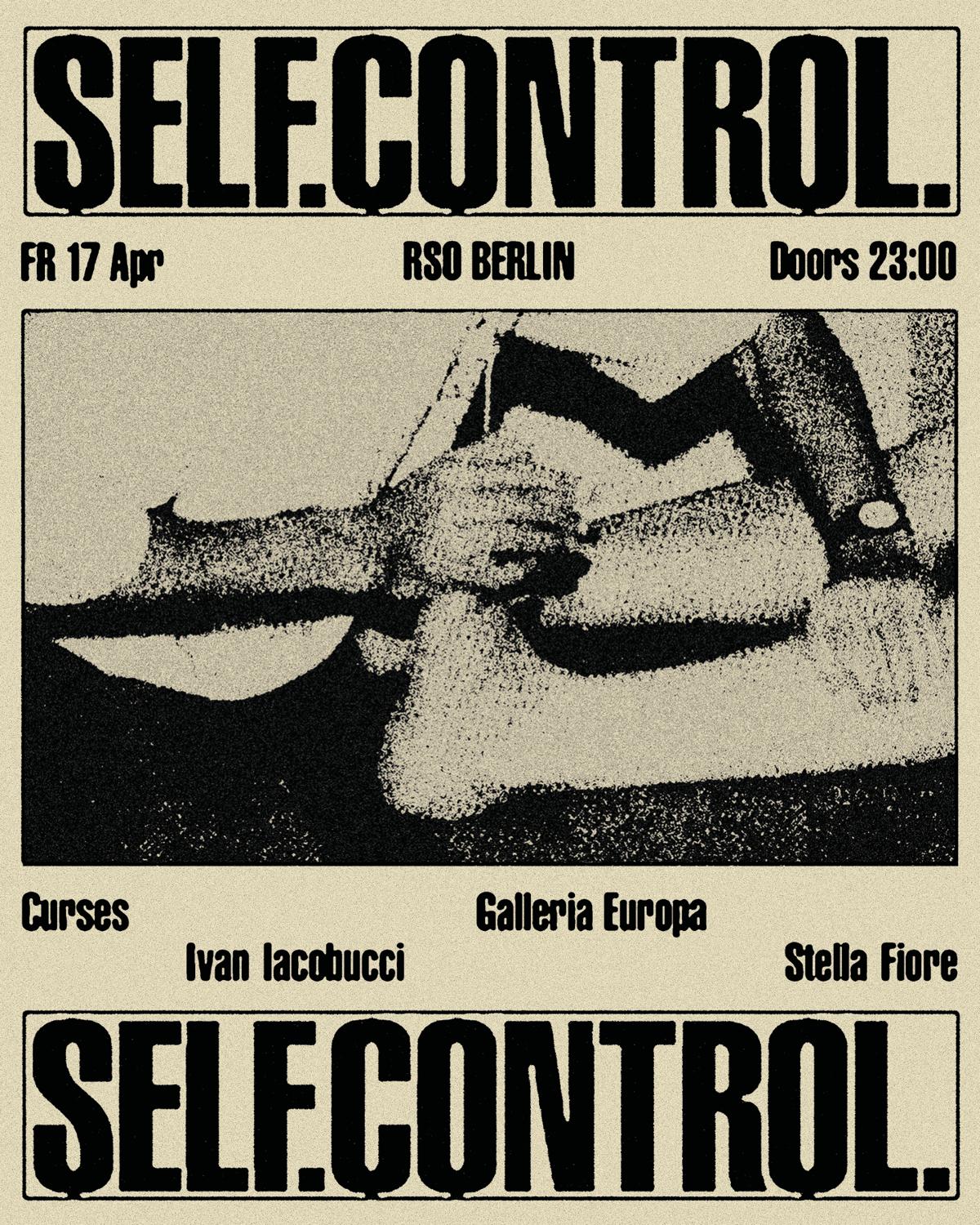 Self. Control. With Curses, Ivan Iacobucci B2B Stella Fiore, Galleria Europa
