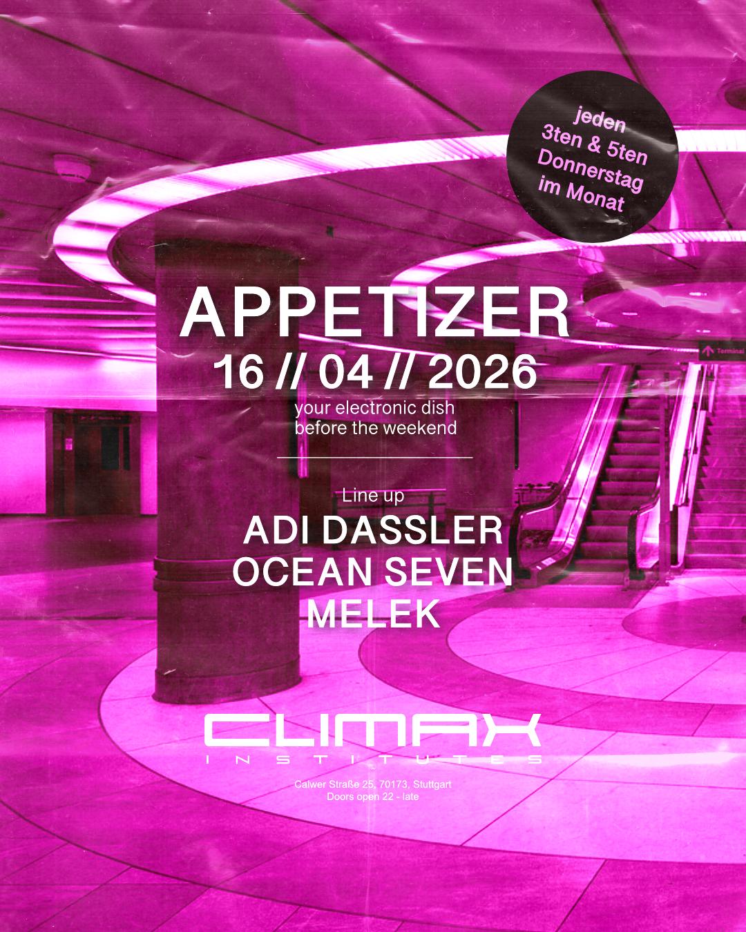 Appetizer With Adi Dassler & Ocean Seven