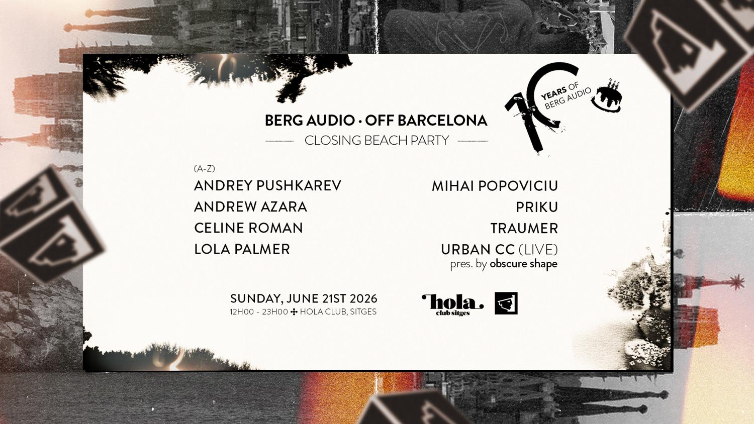 Berg Audio • Off Bcn 2026 Closing Beach Party