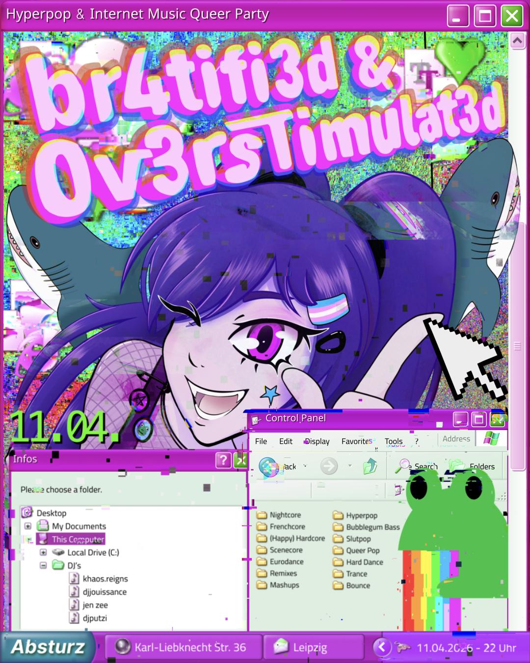 Br4Tifi3D & 0V3Rstimulat3D - Hyperpop & Internet Music Queer Party